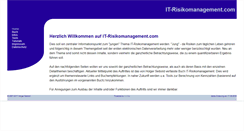 Desktop Screenshot of it-risikomanagement.com