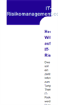 Mobile Screenshot of it-risikomanagement.com